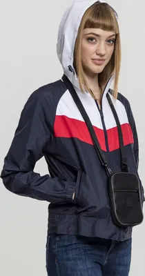 Immagine prodotto di Urban Classics Donna Giacca a vento 3-Tone navy/bianco/rosso fuoco - M
