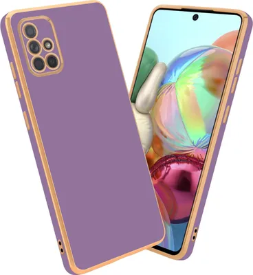 Produktbild von Cadorabo Schutzhülle für Samsung Galaxy A71 4G Hülle in Lila Handyhülle TPU Silikon Kameraschutz Etui Case