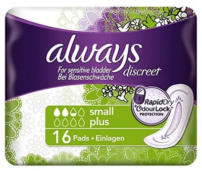 Obrázek produktu pro Inkontinenční vložky Always Discreet Small Plus 16 kusů 2-pack
