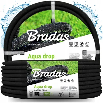 Produktbild von Bradas AQUA-DROP Bewässerungsschlauch 1/2" 100m Gummischlauch