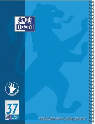 Immagine prodotto di 10x Oxford 100050404 College pad Lin.37 A4+ 80 fogli 90 gsm 4 fori