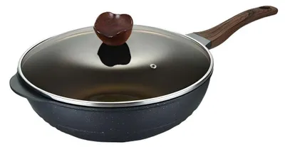 Antihaft-Bratpfanne 32 cm mit Deckel, 5-schichtig, Edelstahl