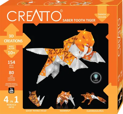Produktbild von Kosmos Creatto Säbelzahntiger, 154 Stück(e), Tiere, 8 Jahr(e)