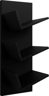 Produktbild von VCM Holz Wandregal | Wandboard mit drei großen Fächer | Platz für 100 Schallplatten | kann auch für Bücher verwendet werden | Maße: H. 106 x B. 33 x T. 26 cm - Sulda
