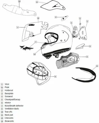 Image de Casque intégral ARAI Renegade Cheekpad 25mm