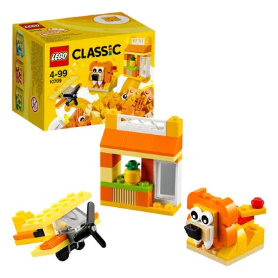 Zdjęcie produktu dla LEGO Classic Orange Creativity Box, Zestaw do budowania, 4 lat(a), 60 szt., 90 g