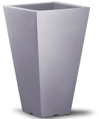 Produktbild von DEUBA® Blumentopf 55x35x35cm 40L Wetterfest Kunststoff Indoor Outdoor Pflanzkübel Blumenkasten Übertopf Pflanzgefäß Pflanztopf eckig Grau