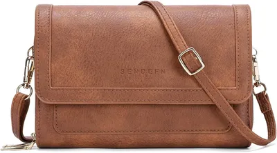 Produktbild von Geldbörse Damen Umhängetasche Leder, Kleine Crossbody Tasche Damen, Handytasche Umhängen mit Verstellbarer & Abnehmbarer Gurt,Mehrere Kartenschlitze