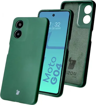 Produktbild von Bizon Soft Case für Motorola Moto G04, Dunkelgrün