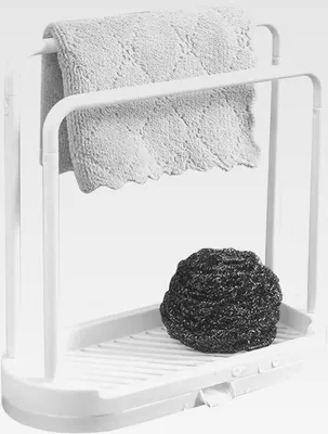 Produktbild von Spülbecken Organizer, Spüllappenhalter Spülorganizer Küche Mit Abtropfschale, Kitchen Sink Organizer Spüle, Badezimmer Waschbecken Organizer Für Küchenspüle, Schwamm, Spültuch