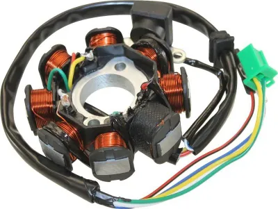 Image de Alternateur pour 50cc 4T scooter chinois, GY6 QMA, QMB, Baotian, Rex, MKS, Ering sans roue polaire