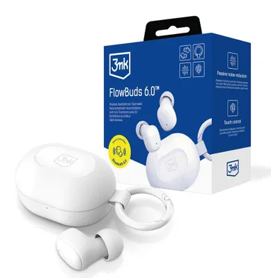Immagine prodotto di Cuffie wireless TWS 3mk FlowBuds 6.0 - bianche