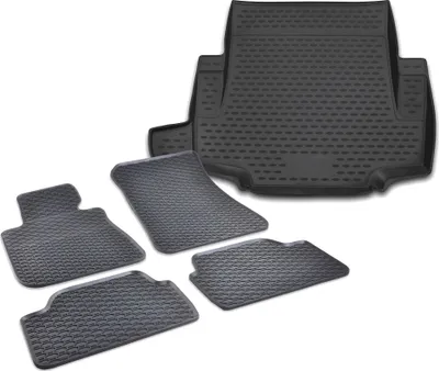 Produktbild von Gummi Kofferraumwanne + Fußmatten Set für 1er BMW E81 + E87, Bj. 9/2004-6/2011