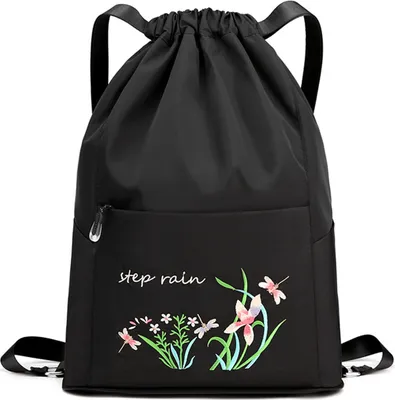Produktbild von Kordelzug-Rucksack, Damen-Kordelzug-Tasche, wasserdichter Kordelzug-Rucksack
