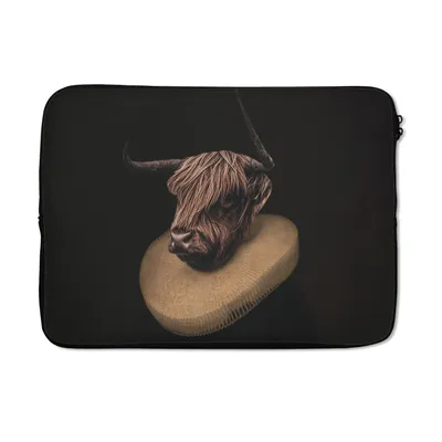 Produktbild von MuchoWow® Laptop Hülle 13 Zoll Alte Meister - Schottische Highlander - Kunst Laptoptasche - Laptophülle - Sleeve - Rundumschutz