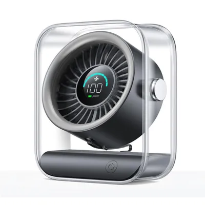 Produktbild von Ventilator – Tischventilator Leise & Geräuschlos – USB Wiederaufladbar & Kabellos – 100 Geschwindigkeiten – Schwarz