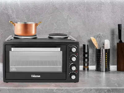 Produktbild von Tristar Umluftofen mit zwei Kochplatten OV-1443 3100 W 38 L