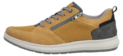 Imagen del producto de Zapatos de hombre Rieker: zapatillas deportivas con cordones, color amarillo, para uso casual