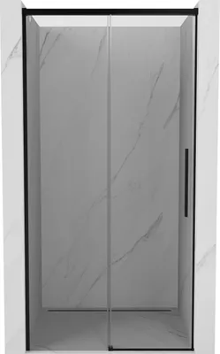 Produktbild von Mexen Rox Schiebetüren für die Dusche 120 cm, transparent, schwarz - 8C2-120-000-70-00
