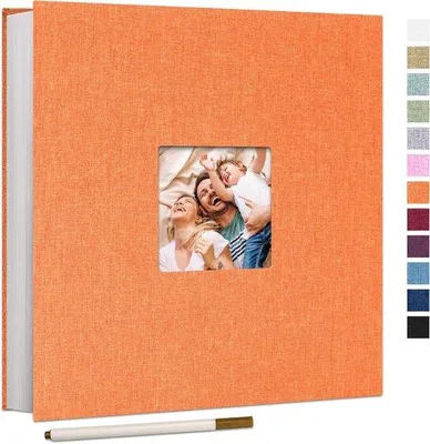 Produktbild von Liniertes Fotoalbum mit Leder-Einband 60 Seiten 10x15 cm für Geschenke Hochzeiten Valentinstag Geburtstag