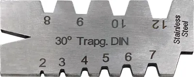 Produktbild von PAULIMOT Trapez-Gewindestahlehre DIN 103, 30°, 2-12 mm