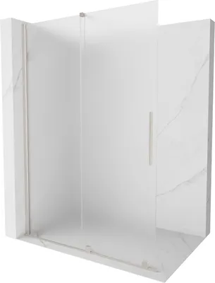 Produktbild von Mexen Velar Walk-in Duschwand 150x200cm, Nickel gebürstet, 8mm Glas