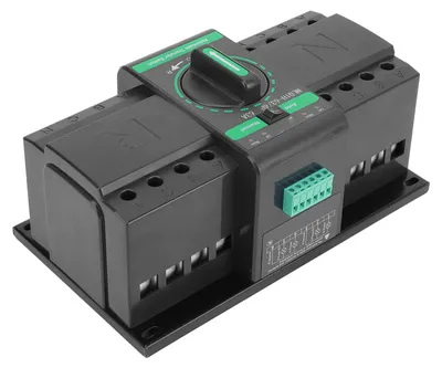 Produktbild von Automatischer/manueller Umschalter für zwei Stromquellen, 4-polig, 63 A, ATS-Generator-Umschalter in CB-Ausführung