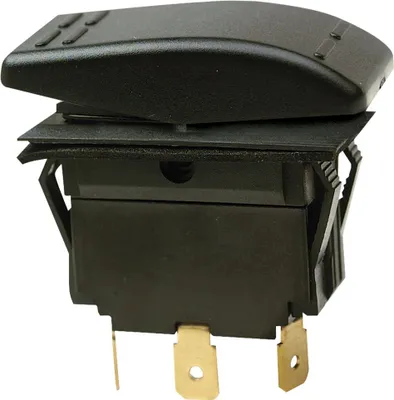 Produktbild von Seachoice Wippschalter Mutter Ein-aus-ein Dpdt Schwarz  Schwarz One Size