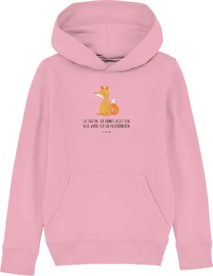 Produktbild von Mr. & Mrs. Panda Kinderpullover Einhorn Fuchs 5-6 Jahre (110/116) - Baumwolle Pink - Geschenk, Einhörner, Hoody, Sweater, Hoodie, Kinderbekleidung, Unicorn, Unicorns, Füchse