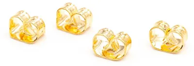 Produktbild von Vintageparts Ohrstopper für Ohrstecker, 18K Goldbeschichtung, 4 Stück