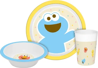 Produktbild von Kindergeschirr Sesamstraße Freunde 3teilig PP