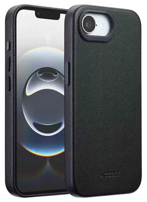 Imagen del producto de Funda de Cuero con MagSafe para Apple iPhone 17e / 16e - Onyx Black