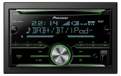 Productafbeelding van Pioneer FH-X840DABAN, inclusief DAB-antenne, 2DIN autoradio, CD-tuner met FM en