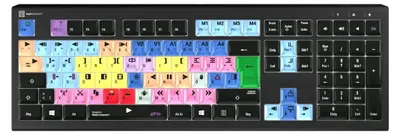 Immagine prodotto di Logickeyboard LKB-MCOM4-A2PC-DE - Kabelgebunden - USB - Scherenschalter - QWERTZ - LED - Schwarz