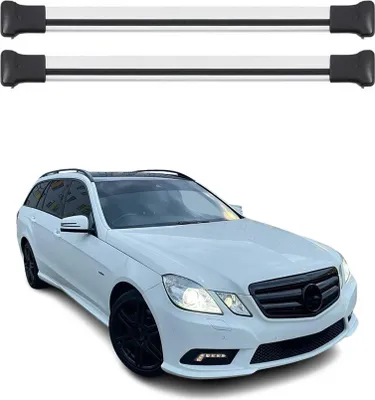 Obrázek produktu pro Příčné střešní nosiče pro Mercedes třídy E W212 SW 2009-2016 hliník šedý