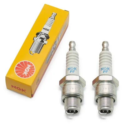 Produktbild von Zündkerzen Set NGK 2x BR6HS Zündkerze entstört, 12,7mm Kurzgewinde Ø 14,0mm Hex 20,8mm, Elektrodenabstand 0,75mm, Wärmewert 6, 3922 / 4200 / 6676