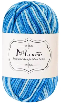 Produktbild von Häkelgarn Farbverlauf Acrylgarn 50g Hellblau zum Stricken & Basteln