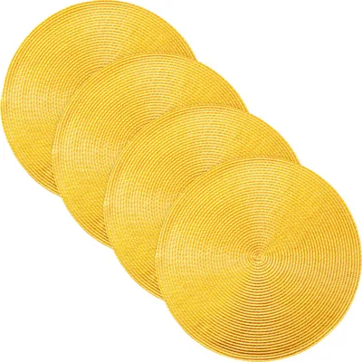 Produktbild von Erwin Müller Tischset Amadora" 4er-Pack gelb rund:  35 cm Ø"