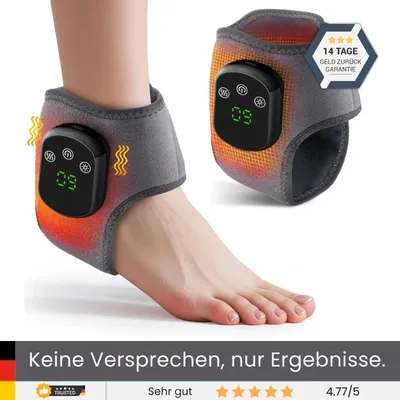 Produktbild von ThermaStep Fuß- & Knöchelmassagegerät mit Wärme und Rotlicht – 5 Wärmestufen, 3 Massagestufen, kabellos mit Akku