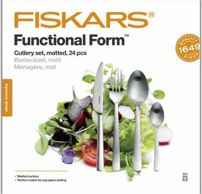 Zdjęcie produktu dla Fiskars Zestaw Sztućców 24Szt. Matowe Ff