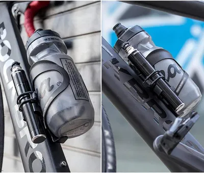 Produktbild von ROCKBROS Fahrrad Minipumpe 110 PSI Alu Luftpumpe für Presta & Schrader Ventile