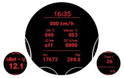 Productafbeelding van E-MFA: Laaddruk, olietemperatuur en meer, voor VW Golf 5, Tiguan, Touran, Passat, Caddy, Leon