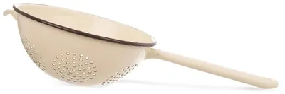 Obrázok produktu pre Sitko do kuchyne – smaltované – 22 cm – béžová farba