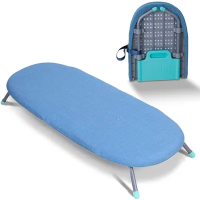 Image de Omgoods - Planche à repasser pliable avec couvercle résistant à la chaleur