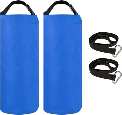 Produktbild von Pavillon-Sandsäcke 2er-Set, Ca. 11,3 Kg Füllgewicht, Oxford-Stoff Mit Gurt | -Gewichtssäcke Für Pergolen, Sonnenschirme, Outdoor-Banner, Sonnenschutz, Markisen,, Camping, Party
