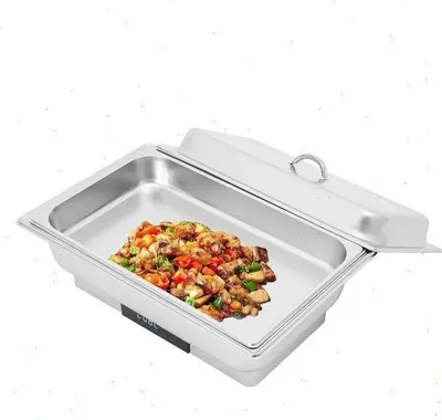 Obrázek produktu pro Ohřívač bufetů – elektrický ohřívač pokrmů – objem 9 l – dotykový displej – rychlý ohřev 600 W – nastavitelná teplota – pro večírky a catering