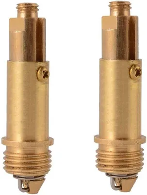 Produktbild von Zwei vollständige Kupferdrehknop-Auslassventilkernen für Waschbecken und Spülbecken, Auslasszubehör für Aufbau-Spülbecken.