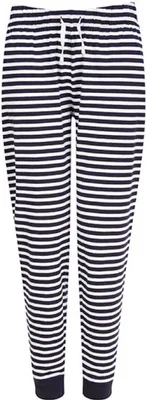 Produktbild von SF Women SK085 | Women`s Cuffed Lounge Pants - Freizeithose - Farbe: Navy/White Stripes - Größe: L