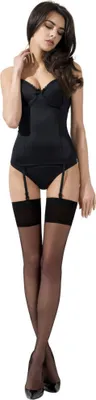 Produktbild von Passion-Exklusiv - PE ST001 Strapsstrümpfe schwarz 17 DEN 3/4