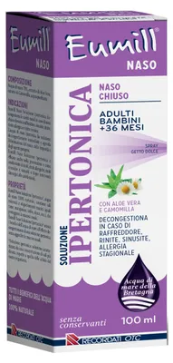 Immagine prodotto di Eumill Naso Spray Soluzione Ipertonica 100 Ml